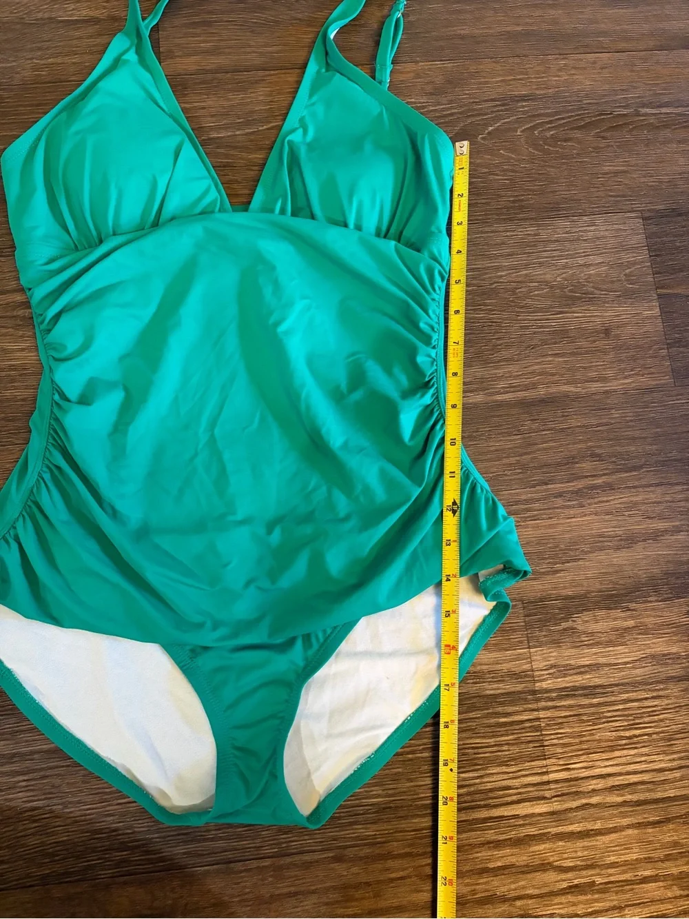 Tommy Bahama Women's One Piece Swimsuit Emerald Green, Padded Cups, Size 14 - Picture 2 of 6